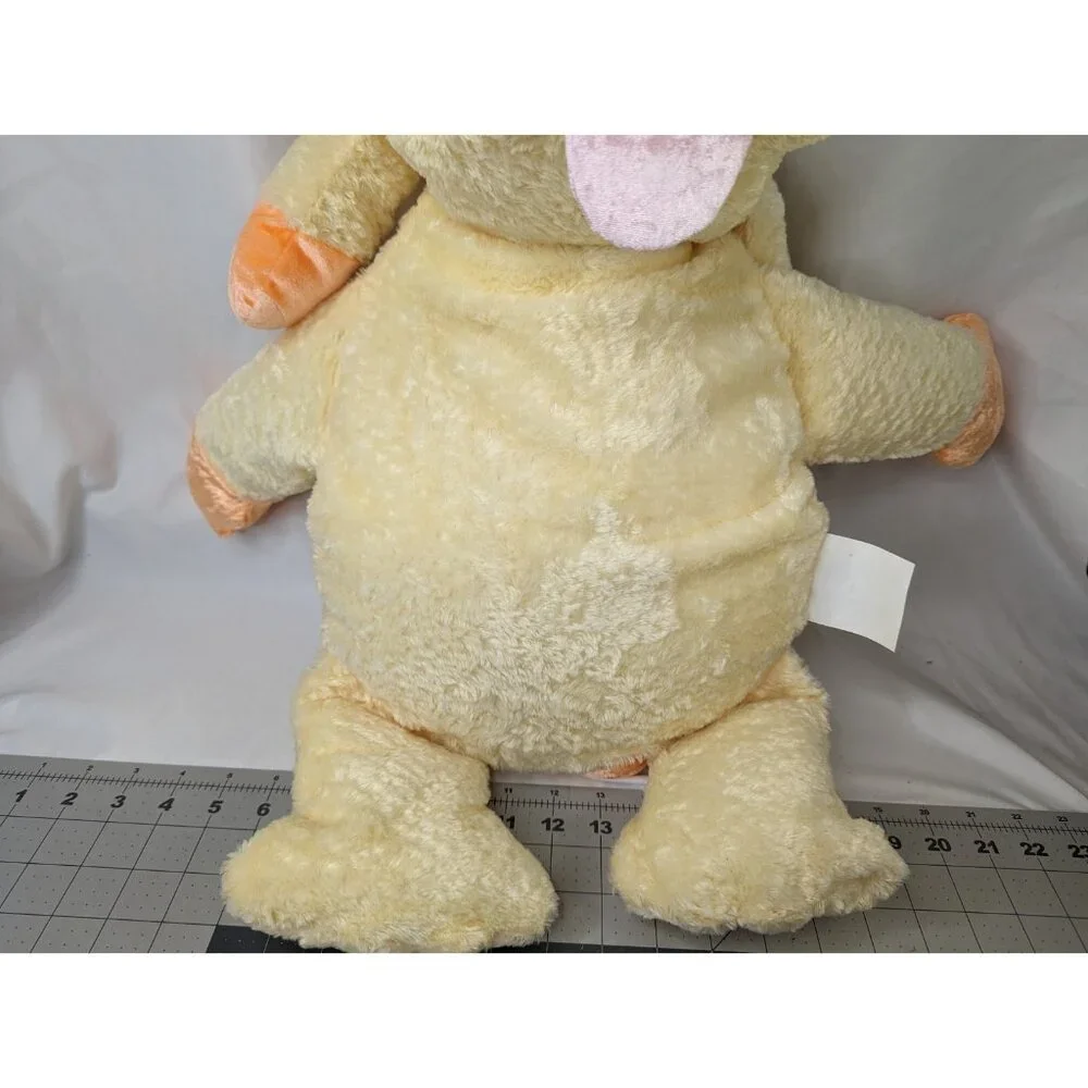 Carters Cuddle Pillow Yellow Dog Plush Emu Namae 24 Inch 2000 Stuffed Animal Toy